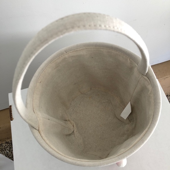 Fabric Easter Basket with Pink Bunny & Cotton Tail - Picture 5 of 10